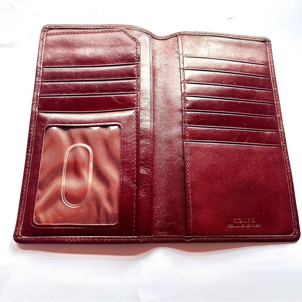 ROLFS Vintage Men's Cowhide Leather Bifold Wallet